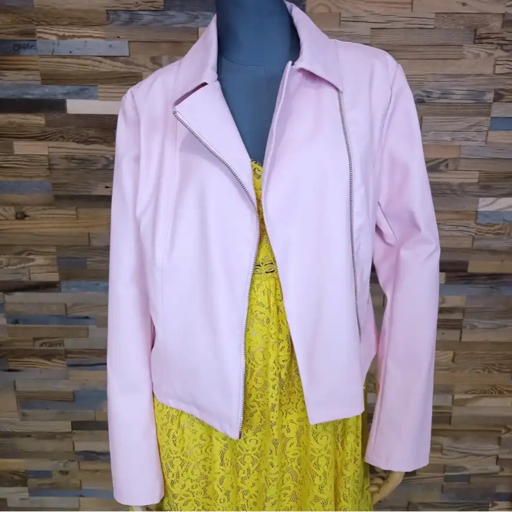 LIU JO • NWT Pink Leather Jacket